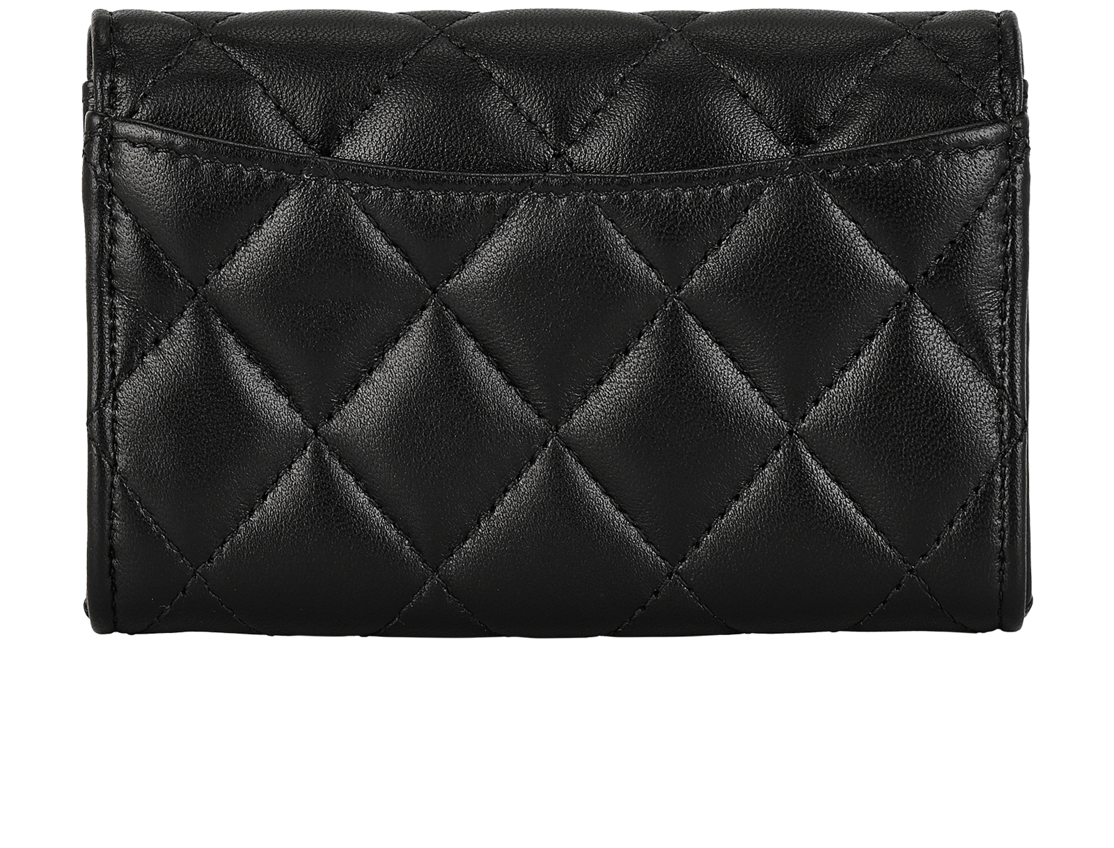 Chanel Classic Card Holder, &pound;450, Accessories, Black, Leather, Back view